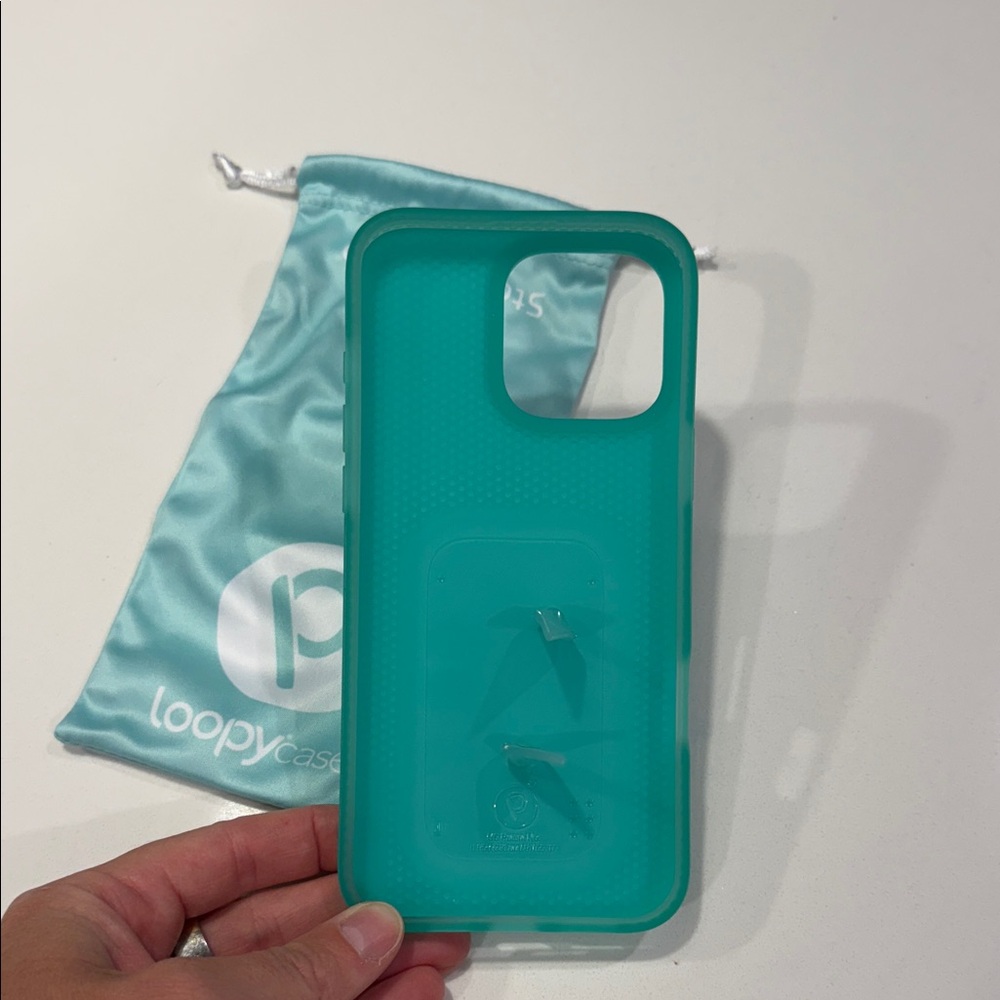 Loopy Case Turquoise Phone Cover - Picture 2 of 4
